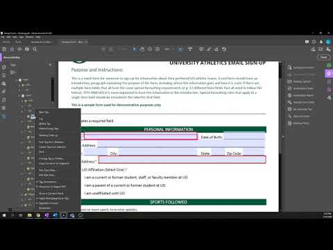 Accessible PDF Forms Part 2 - Tagging Forms