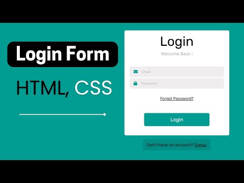How to Create a Login Form with HTML & CSS: Step-by-Step Tutorial
