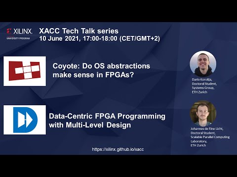 XACC Tech Talk1: Coyote and DaCe; 10 June 2021