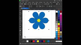 How to Make Flower with Polygon Tool in Corel Draw #shorts #coreldraw @GRAPHICGRAPHIC#graphicdesign