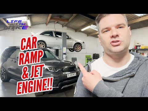New work unit with a CAR RAMP & JET ENGINE!!