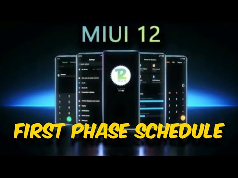 #TNT#09:MIUI 12 Update Shedule for first batch Mobile