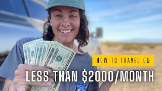FRUGAL TRAVEL - How We Travel The US For Less Than $2000 A Month With 5 People?