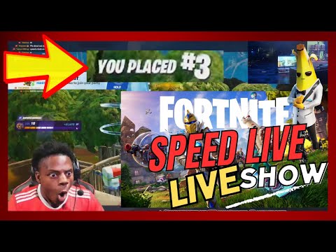 IShowspeed OG Fortnite HIGHLIGHTS and FUNNY MOMENTS from SPEED'S LIVE LIVE SHOW 🔴
