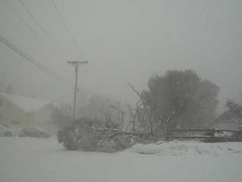Near blizzard in Frazier Park