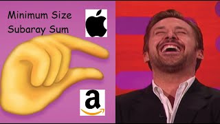 Minimum Size Subarray Sum - LeetCode 209 - Python