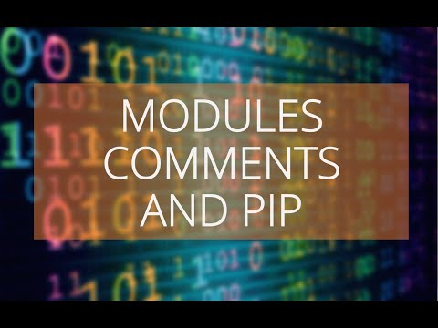 3. CHAPTER 2 - MODULES, COMMENTS & PIP