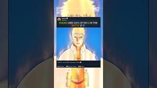 MOMENT WHEN BORUTO BECOME A SWORD 🗡️ AND SASUKE USE 200 % OF HIS IQ ⚡