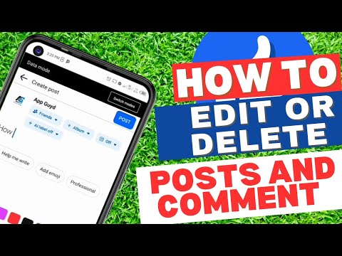 How to edit or delete post and comment on Facebook