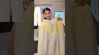 I Found A Perfect White Trouser 😍 #youtubeshorts #myntra #viralvideo #trendingshorts #shortsfeed