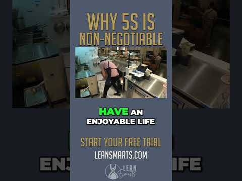 Why 5S is non-negotiable! #leanmanufacturing #5s