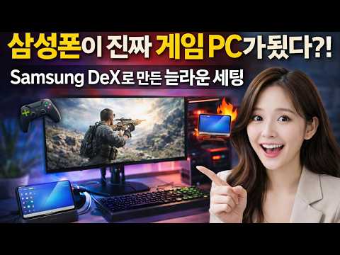 A Samsung phone has become a real gaming PC?! An amazing setup created with Samsung DeX 🎮💻