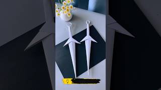 How to Make a Paper Kunai | Easy Origami Ninja Weapon Tutorial  #PaperKunai #OrigamiWeapon