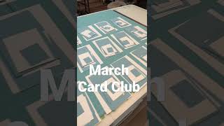 Card Club assembly line with Miss Bella