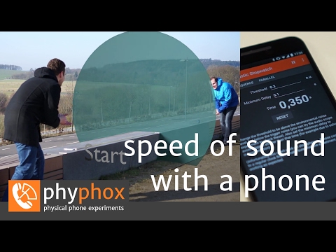 Smartphone-Experiment: Speed of Sound (en)