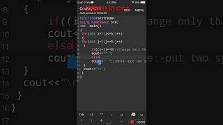 best pattern in c++ #freecodecamp #codewithharry #ytshorts #shorts #graphicdesign #learncode