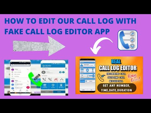 How to Edit our Call Log with Fake call log Editor App- Earning Ideas