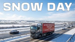 HGV Truck Driver. Delivery in the SNOW ❄️🌨