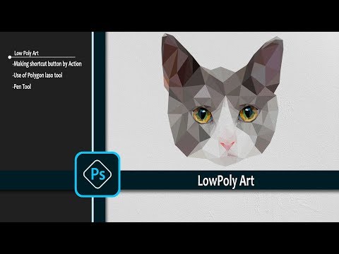 low poly art in Photoshop,part 04