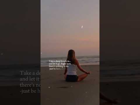 ✨ Pause. Breathe. Just be. ✨ #beach #relax #mindfulness #sunset #bepresent #meditation #healing