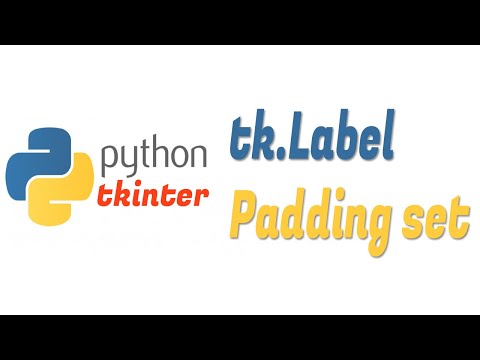 Python Tkinter GUI: Padding tk Label field || Python tk label customize