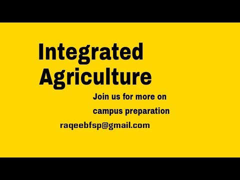 CSS topic Integrated Agriculture
