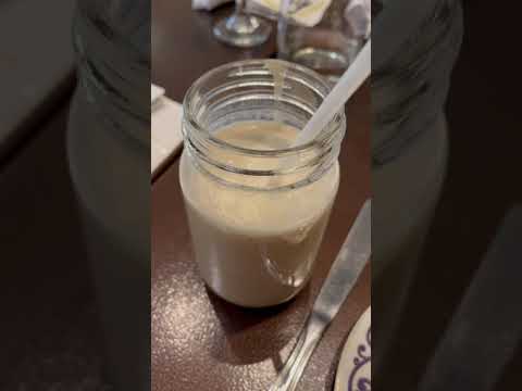Chickoo milkshake. Very rare to get outside of India!