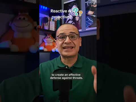 reactive or proactive Cybersecurity? #shorts #cybersecurity #freetraining