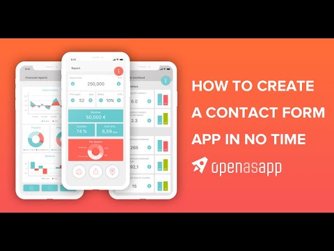 How to create a simple Contact Form App with Open as App