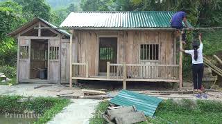 How to build steps for a wooden cabin / construction engineering - Couple building life