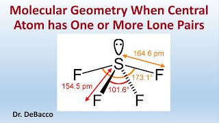 Molecular Geometry When Central Atom has One or More Lone Pairs