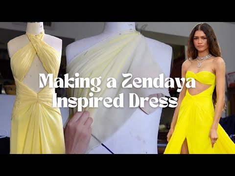 My favorite Dress I've ever made || Making a Zendaya Inspired Dress