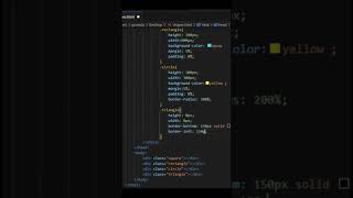 How to make a triangle in html css easy tutorial#best #comment #viral #youtubeshorts#shorts #viral