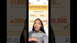 Temu Affiliate Influencer Program is worth the hype! #makemoneyonline #affiliatemarketing