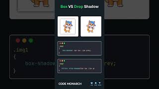 Box Shadow vs Drop Shadow 🌟 What’s the Difference in CSS? #css #tipsandtricks #codemonarch