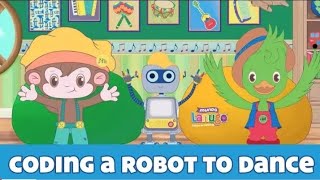 Coding a Robot to dance | Cartoons in Spanish (Computer science for kids - sponsored by Google)