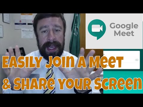 Join by Code and Share Your Screen in Google Meet | Parents & Students Tutorial