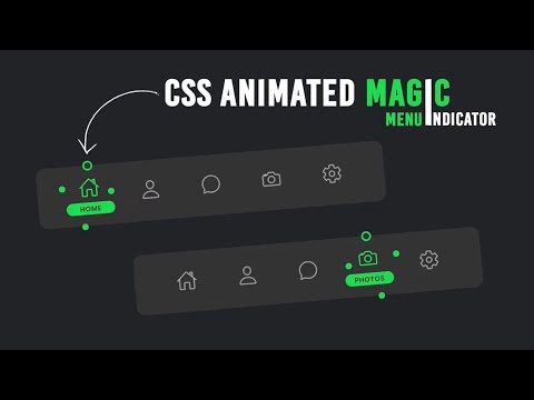 Animated Navigation Menu Indicator using Html CSS & Javascript | Magic Indicator @KhansTutorials300
