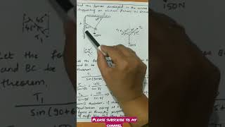 Engineering mechanics/Elements of civil engineering: Lami's theorem | Numerical
