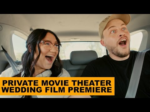 We Rented a Movie Theater to Surprise Couple for Their Wedding Film Release | with Film Reaction