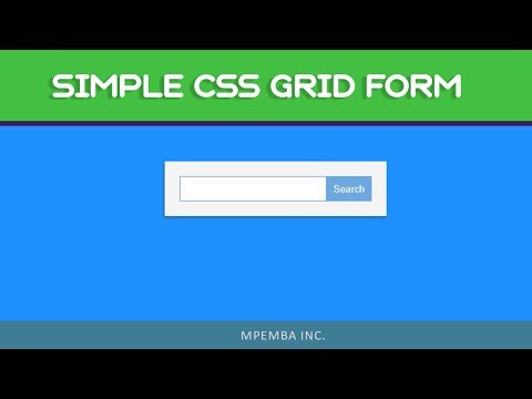 Simple CSS Grid Form - Tutorial