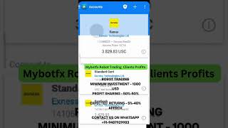 MYBOT - FX ROBOTRADING Client's profit generated by Mybot