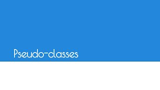 Tutoriel CSS - Sélecteurs conditionnels : pseudo-classes