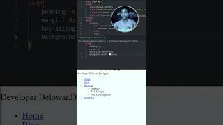CSS 28 CSS Header and Navbar | How to Create A Navigation Bar using HTML and CSS |  #shorts #pets