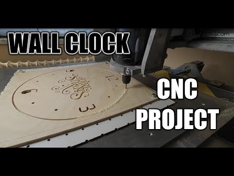 CNC milled clock CNC PROJECT cnc bits
