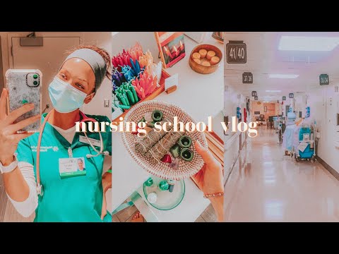 DAYS IN THE LIFE OF A NURSING STUDENT / preparing for my last semester + ICU capstone 🩺🏥
