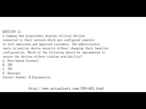 High Pass Rate CompTIA SY0-401 PDF Study Online Sale