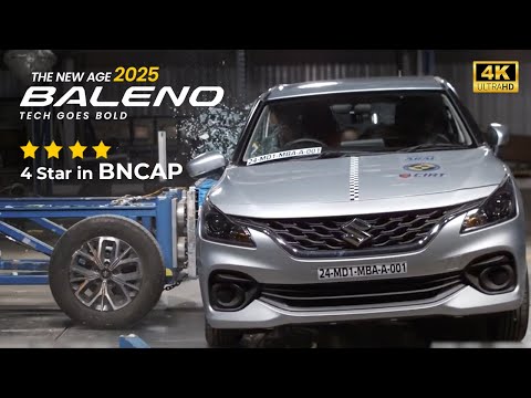 New BALENO 4 Star | Crash test | #balenocrashtest #crashtest #carsafety #baleno2025 #balenosafety