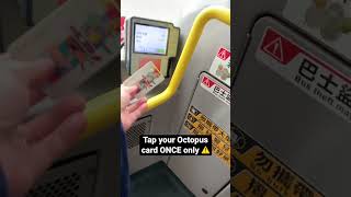 How to ride the bus in Hong Kong 🇭🇰 #shorts