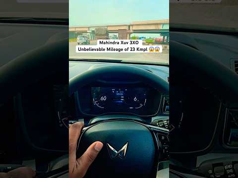 Mahindra XUV 3XO Unbelievable Mileage 23 Kmpl 🤯 #mahindra #mahindra3xo #xuv3xo #xuv700 #shortvideos